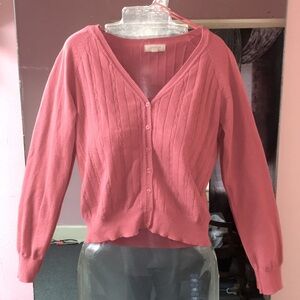 V-Neck Button Up Cardigan